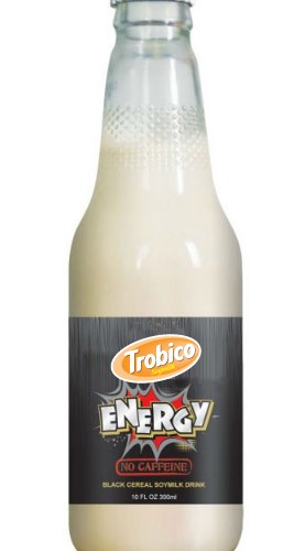 Energy soymilk glass bottle 300ml